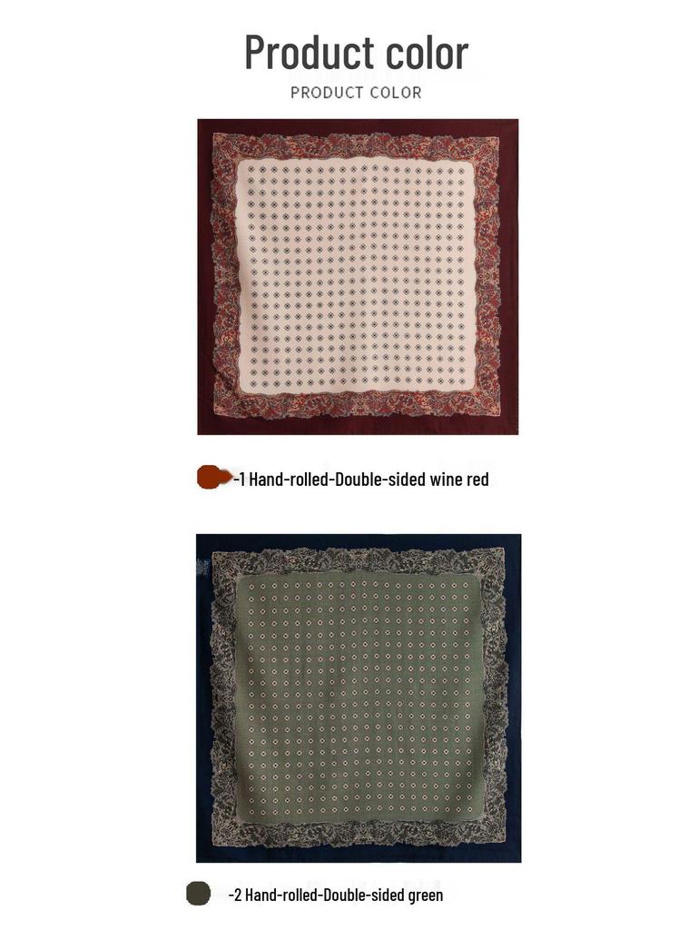 2025 Autumn Women's Elegant Wool Silk Scarf - Versatile & Stylish for Commuting