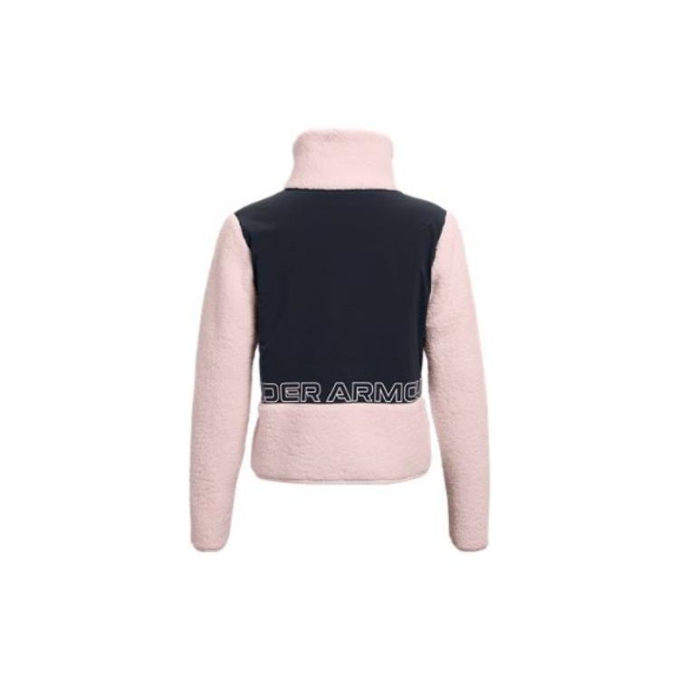 Under Armour Legacy Sherpa Fleece Lined Jacket Women Jacket Pink 1357479-643