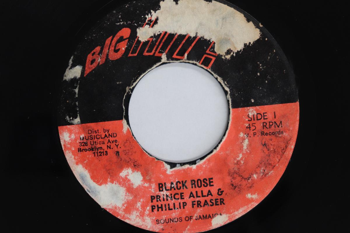 

7-дюймовая пластинка PRINCE ALLA, PHILLIP FRASER - Black Rose NF2156 БОЛЬШОЙ ХИТ 1977 США Регги, Ска и Даб Б/У