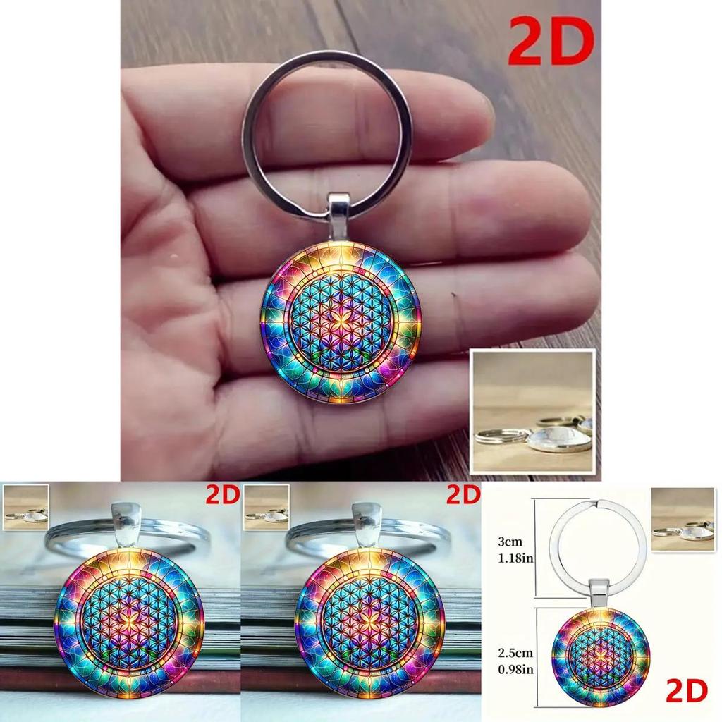 Kaleidoscope Keychain Jewelry Zinc Alloy Multifunctional Gift For Family Friends