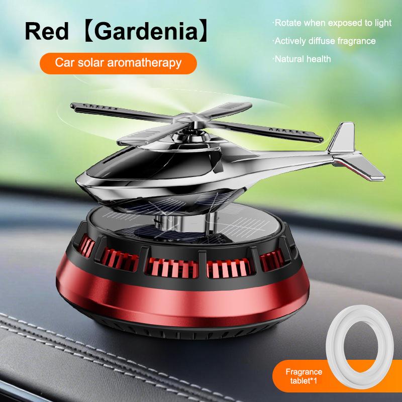 Parfum Hélicoptère Désodorisant Voiture Solaire 1PC Décor Unique Tableau de Bord Intérieur Pour Véhicules Berlines SUV