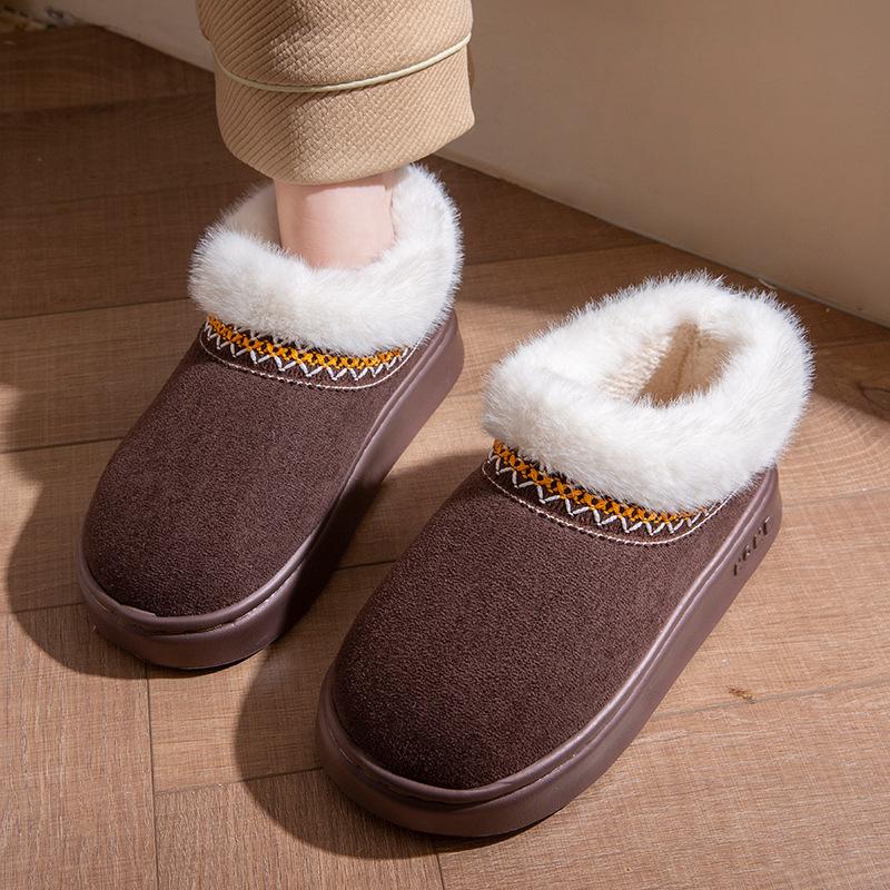 Women's Indoor Anti Slip and Warm Plush Warm Slippers