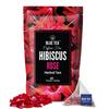 BLUE TEA - Hibiscus Rose Tea - 60 Tea Bags - Plant Based || SKIN GLOW ENHANCING TEA || Caffeine Free - Flower Based - Tangy Flavor - Vegan