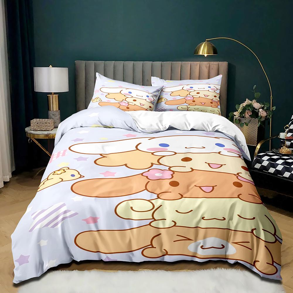 Big-Eared Dog Kulomi Animation Single Dormitory Three-Piece Quilt Cover Quilt Cover