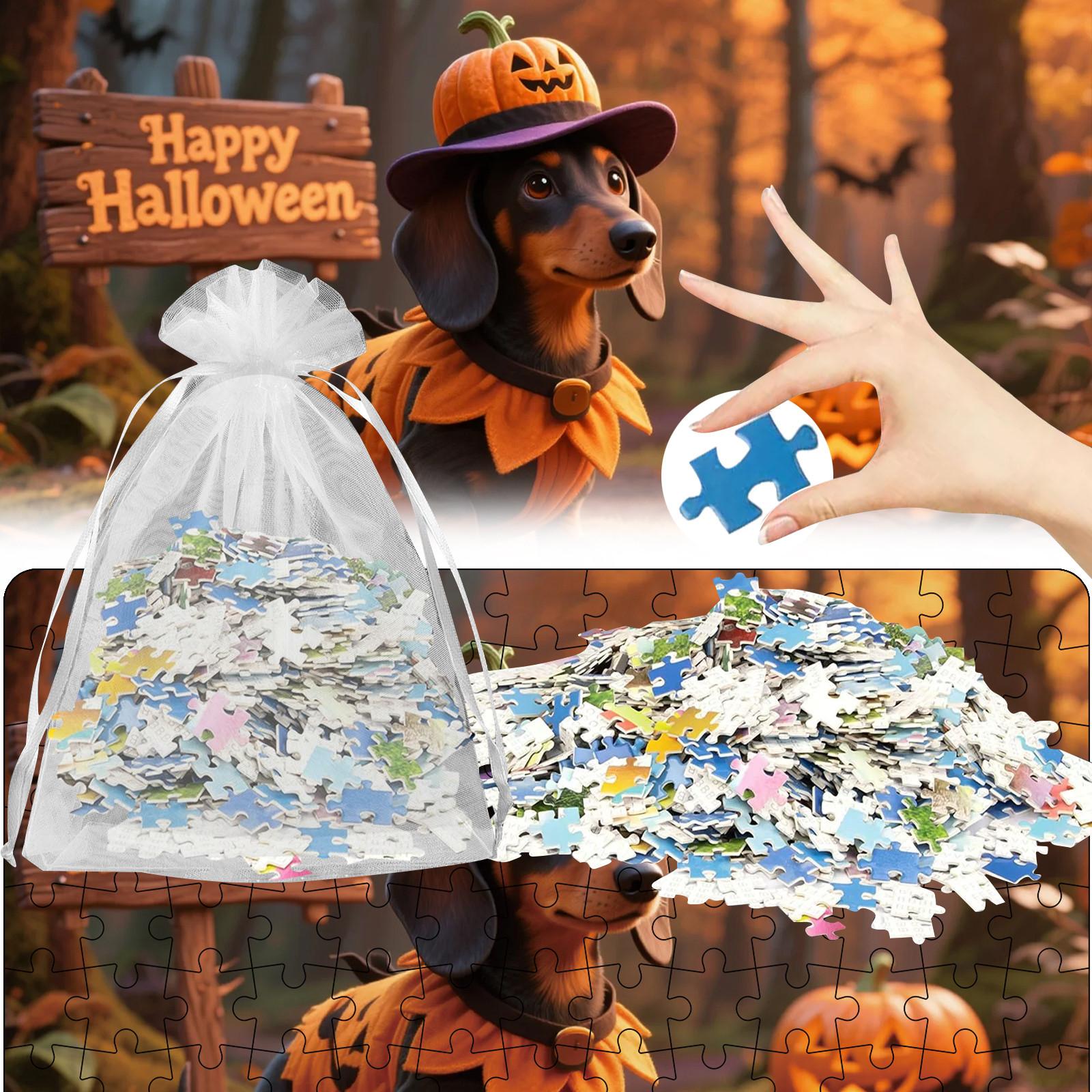 

Милые фотографии пазлов на Хэллоуин, Пазлы, Семейные развивающие игры, Семейные декоративные картины. One Size оранжевый