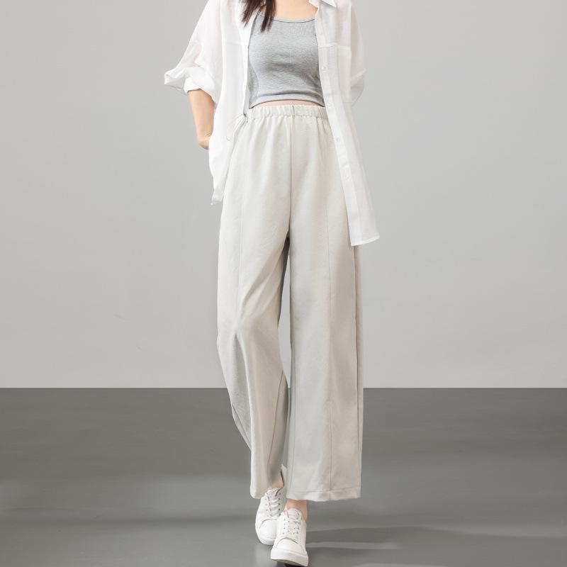 Maternity Slimming Wide-Leg Cropped Pants - Spring 2026 Trendy Casual Wear 2XL