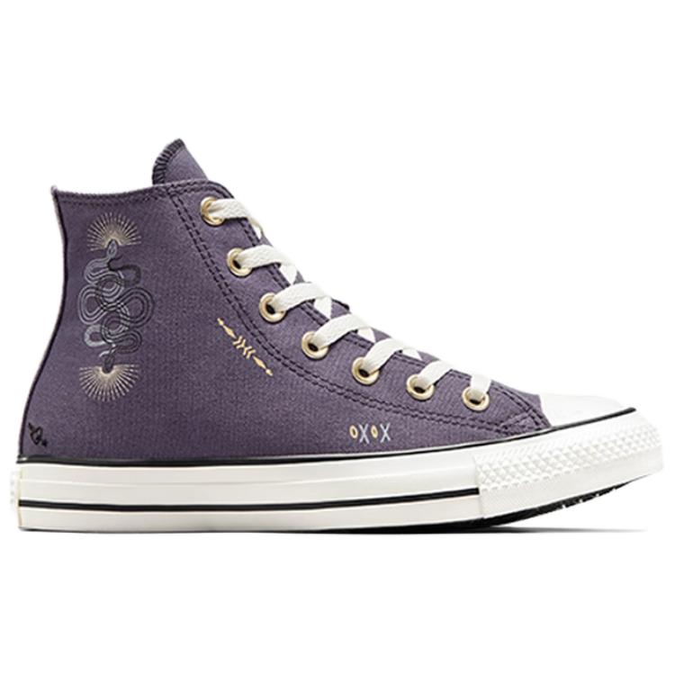 Converse Chuck Taylor All Star High Top Canvas Shoes Women's Purple White