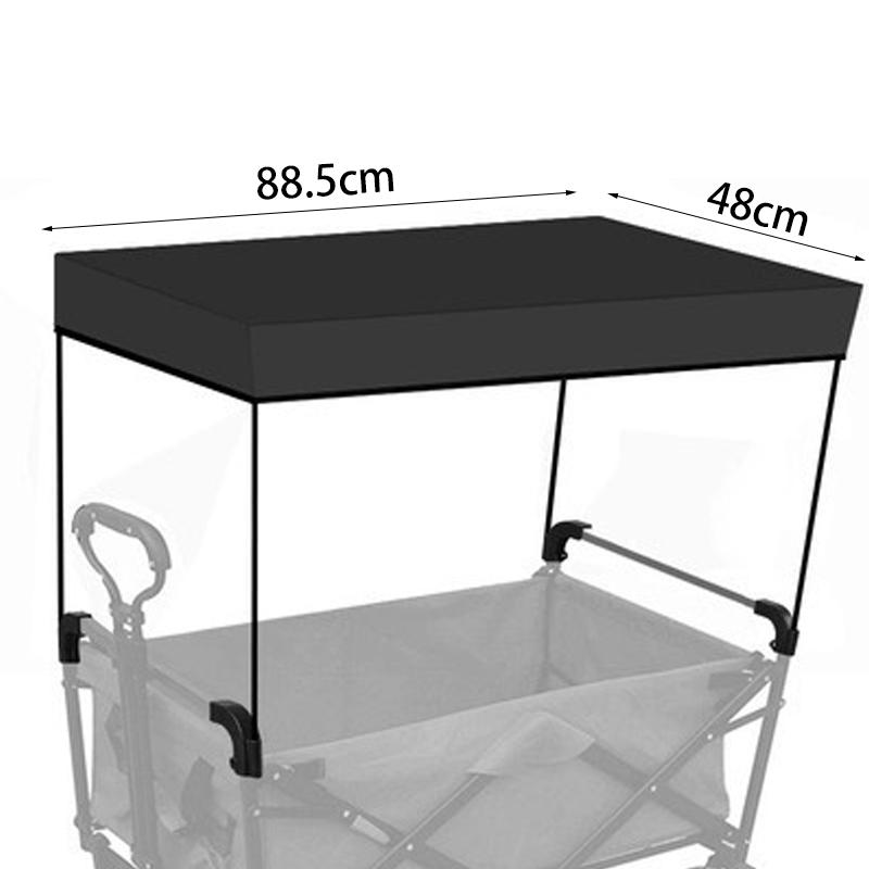 Tenda a Vela Rimovibile da Tetto per Auto da Campeggio all'Aperto Copertura Parasole per Furgone Carrello a Mano per Picnic per Bambini Carrello Carrello Accessori Parasole