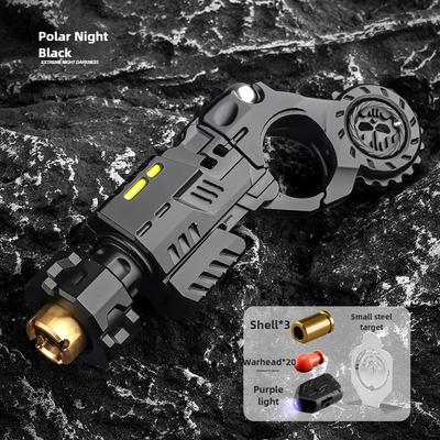 Pistolet Jouet en Alliage Métallique à Éjection d'Étuis Réaliste Tir Amusant Soulagement du Stress Jouet Sensoriel Pistolet Gadget de Bureau EDC Cadeau pour Garçons