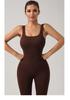 Seamless Elastic Yoga Jumpsuit Set for Women