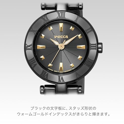 Citizen Wicca Solar Tech Waterproof Half Bangle Watch KP2-647-51 Women's Black