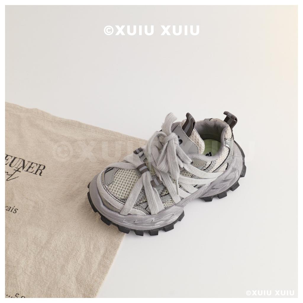 XSHX "Spider Single Web" Paris Dad Schuhe Kinder Frühling und Sommer Atmungsaktiv [Wenzhou Schuhe]
