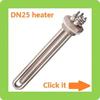 DN20(3/4 ")Heizpatrone 220V Elektrischer Warmwasserbereiter Zylindrisches Tauchheizelement 250W/500W/1kW/1.5/2kW SUS304