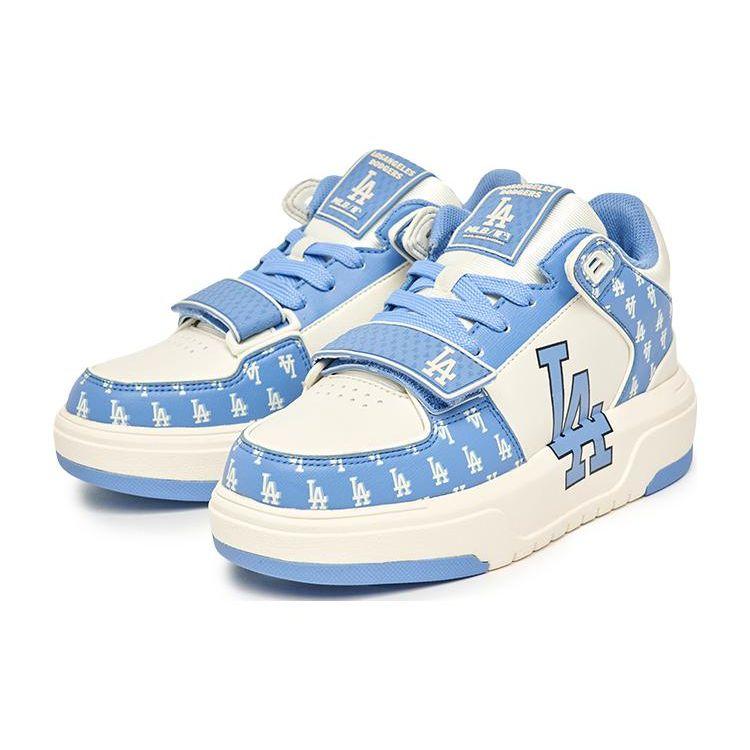 MLB Chunky Liner Basic Los Angeles Dodgers Non-Slip Durable Mid-Top Sneakers Unisex Sneakers Blue White 3ASXLM13N-07CBL