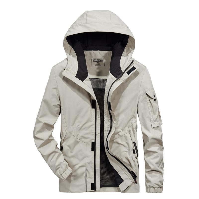 Spring New Men's Jacket Korean Version of Casual Hooded Large Size Loose Jacket
