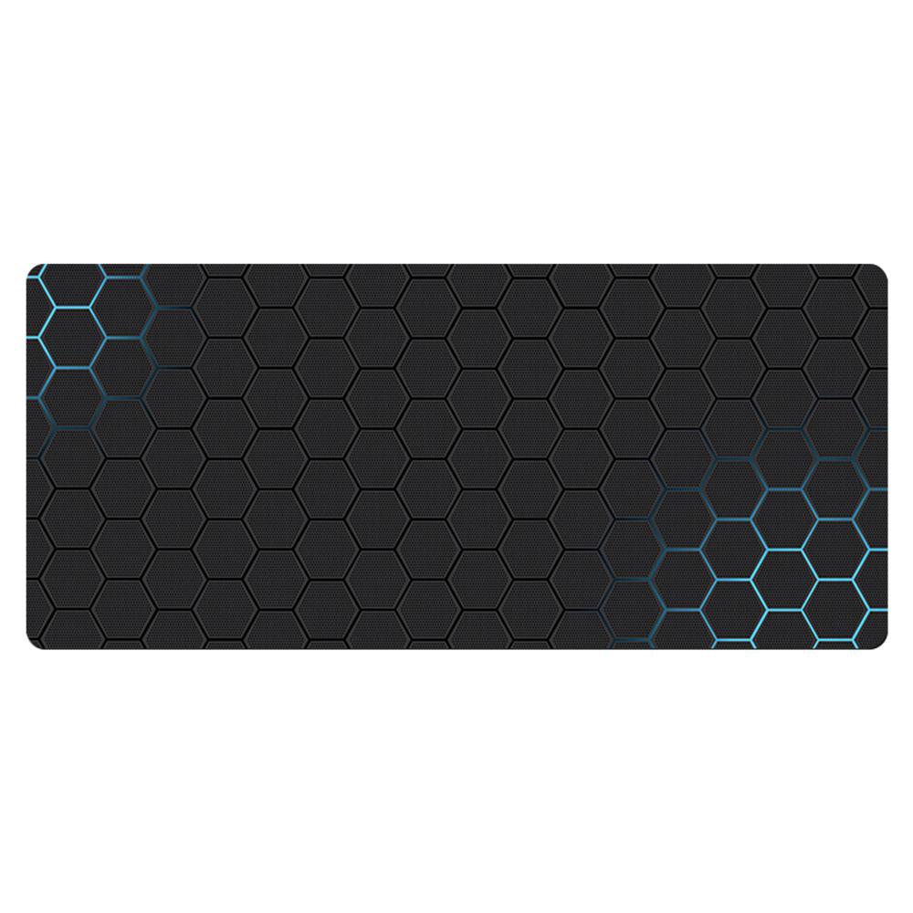 300x700x2mm Large Mouse Pad Honeycomb Pattern Anti-skid Rubber Desktop Mat