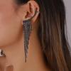 Women Tassel Crystal Earrings Long Fashion Geometric Rhinestone Earrings Jewelry