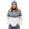 2026 Women's Trendy Color Block Knitwear: Loose, Versatile Sweater for Daily Fashion
