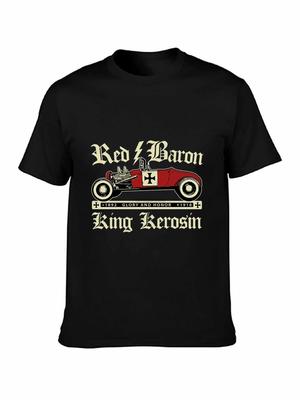 Red Baron King Kerosin Vintage Car Graphic T-shirt
