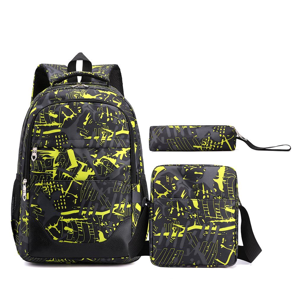 Unisex Academy-Style Student Backpack Set: Large Capacity, Comfortable for Junior & High School, Ideal for Casual Travel