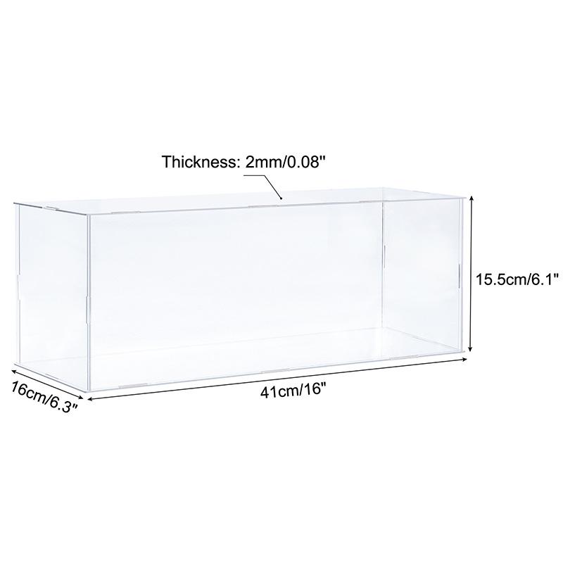 Acrylic Display Case for Collectibles Figures Toys Clear Plastic Box Cube Storage Box Assemble Dustproof Protection Showcase