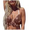 Party Music Festival Sequin Vest Women'S Sequin Suspender Wrap Chest Top Women