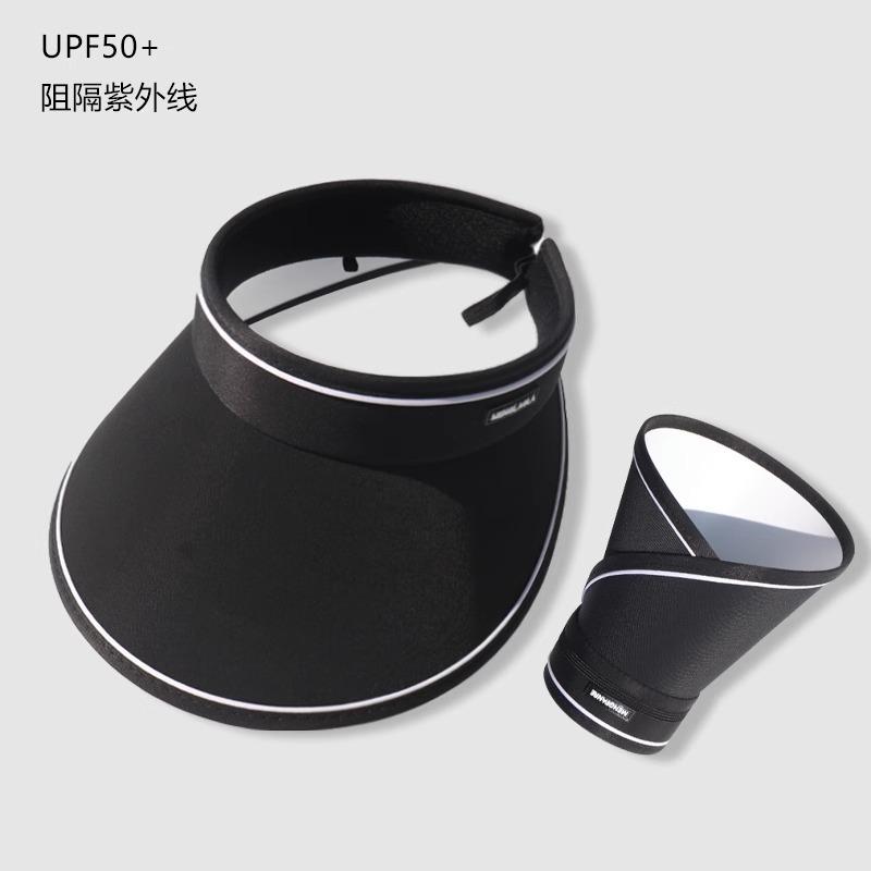 

Виниловая шляпа от солнца женская летняя защита от УФ-лучей новая шляпа от солнца с открытым верхом складная широкополая шляпа от солнца