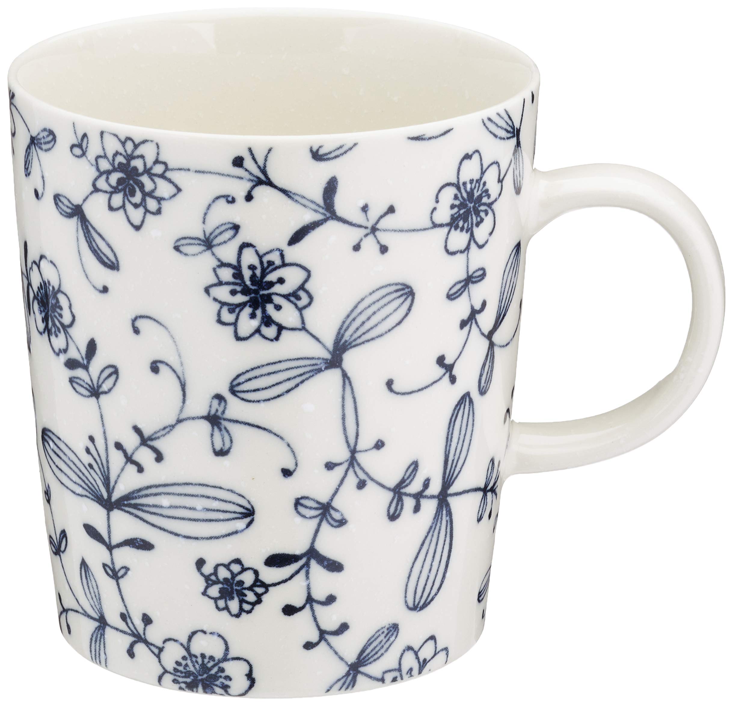 Mino ware lightweight tableware Pen Flower Mug Navy K80079  KARUI UTSUWA темно-синий