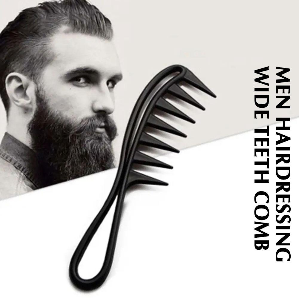 1/3/5PCS Barber Men Oil Comb Wide Tooth Shark Plastic Comb Hair Clipper Curling Hairdressing Comb Massage Barber Stlying Tools