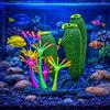 Simulation Thumb Coral Ornament Colorful Fluorescence Luminous Coral Silicone Artificial Plants Aquatic Landscape