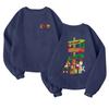 Children's Fashionable Lightweight Long-sleeved Round Neck Pullover With Pockets Printed Pullover