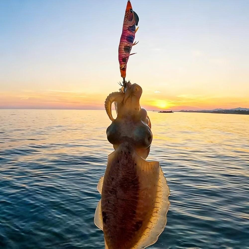 135mm Length Squid Jig Lure 18.5g Weight Artificial Squid Lure Sea Fishing Lure  For Octopus