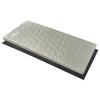 Diamond Whetstone, Double-Sided, Wide 90mm Width, Coarse Grit #600 / Medium Finish #1200, 2-in-1, with Non-Slip Base, Silver