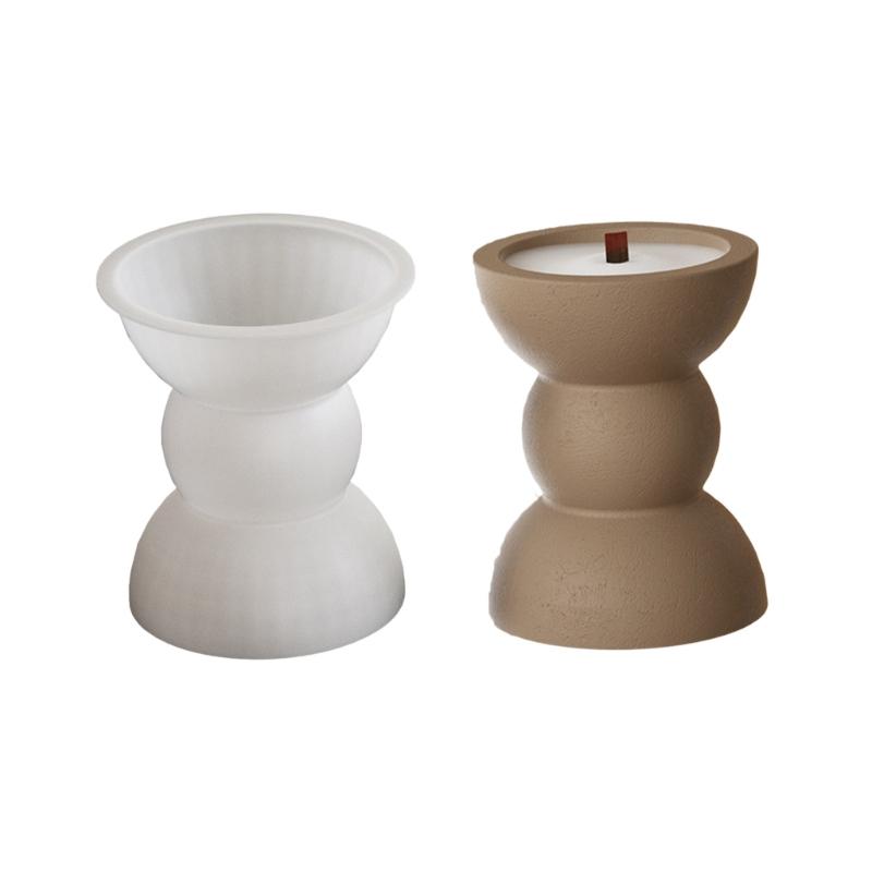 Flexible Sturdy Silicone Mould Fashion Accessory for Making Unique Round Shaped Candle and Home Decorations
