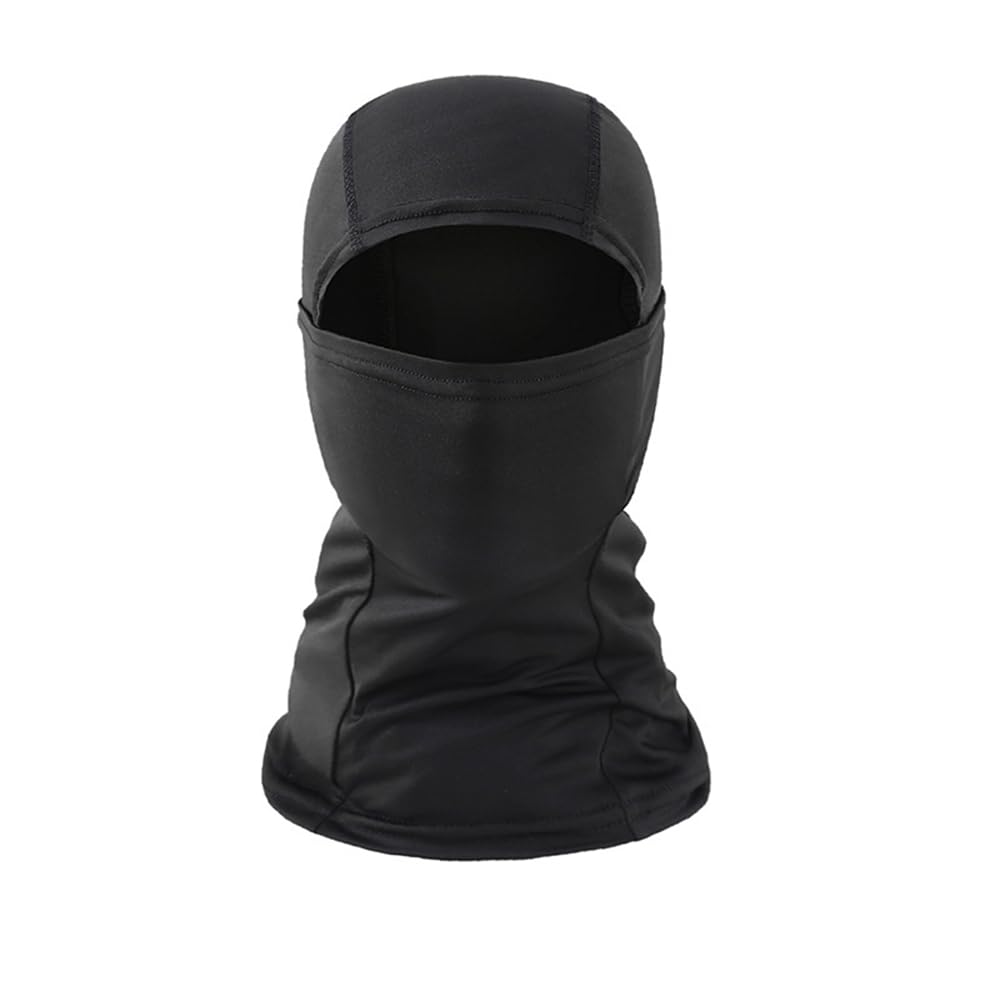 

QIKEJI Full Face Motorcycle Cap for Sun UV for and Outdoor and Provides Coverage for and Keeping You Warm and Cold Mask, Windproof, Breathable, чёрный