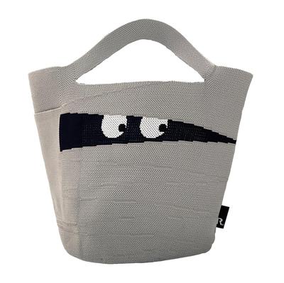 1296 Petit sac fourre-tout en tricot EU Deli Guruguru Mummy [Rootote] (03 Gris)