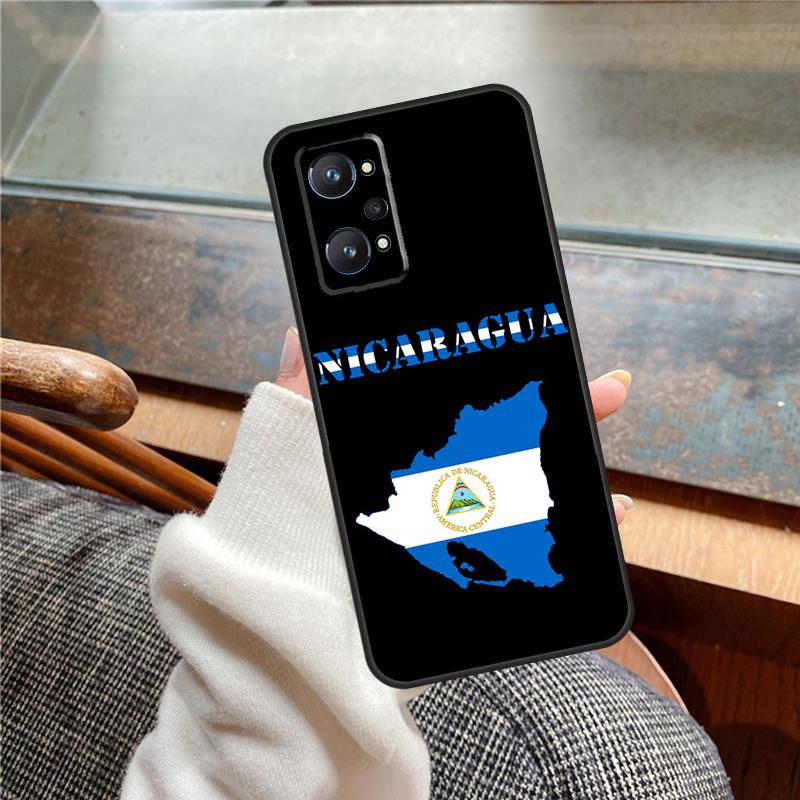Nicaragua Flag Case For Realme 15 Pro GT7 GT6 11 12 13 14 Pro Plus C55 C51 C53 C35 C33 C61 C65 C67 C71 C75