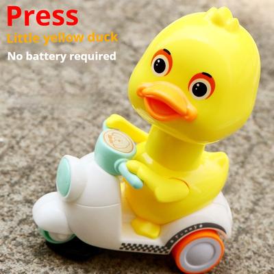 Children's Push Duck Motorcycle Toy Boys and Girls Inertia Pull Back Car Toy