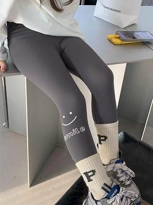 2026 Girls' Slim-Fit Shark Leggings - Stylish Spring/Autumn Casual Pants