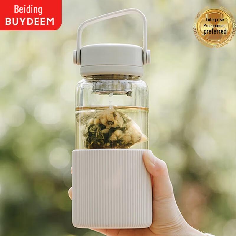Buydeem Portable Tea Infuser Glass Cup