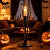 Tabletop Halloween Decoration Skeleton Candle Holder Gothic Resin Hand Holder And Standing