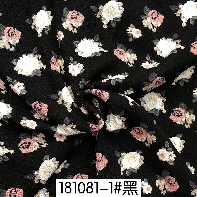 100cm*130cm  Flower Rayon Fabric Soft Viscose Material For Dress Shirt Little broken rose summer vacation tissus costura