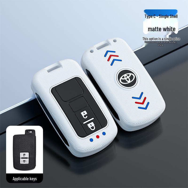 Toyota Camry Key Case for Junrui Land Cruiser - Frosted Remote Shell with Luminous Buckle