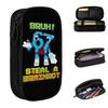 Six Seven Bruh 67 Pencil Cases 6-7 Brainrot Meme Pencilcases for Student Large Storage Bag School Supplies Gift Stationery