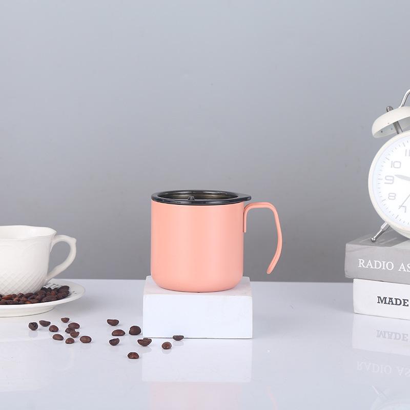 304 Stainless Steel Insulated Coffee Mug with Handle for Men, Women, Students, and Office Use