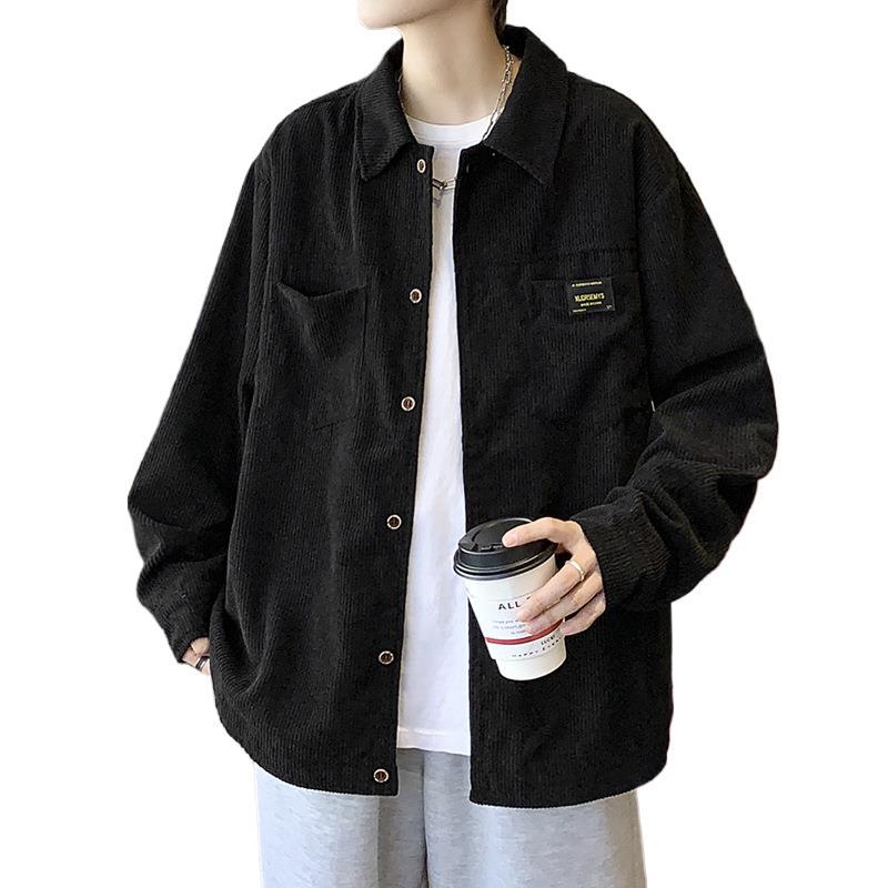 2025 Spring Japanese Corduroy Jacket Jacket Men's Trend Retro Outerwear Shirt Couple Versatile Tooling