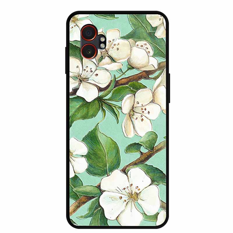 3D Emboss Case For Samsung Galaxy XCover7 Pro 5G Phone Case Flowers Silicone Soft Back Cover For Samsung Galaxy XCover7Pro Case