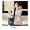 Womens Winter Puffer Coat With Faux Fur Collar Short Thick Cotton Jacket Hooded Loose Fit 2026