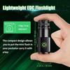 Mini LED Flashlight TYPE-C Rechargeable Portable EDC Torch with Magnetic Base 18350 Battery for Camping Emergency Outdoor