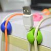 10 Pcs Cable Drop Clips Desk Tidy Organizer Wire Cord Lead USB Charger Holder Tools Random Color